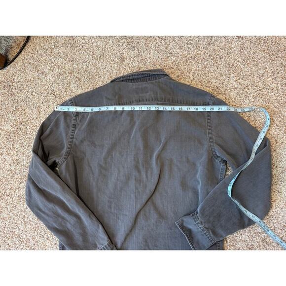 UNTUCKIt Long Sleeve shirt, size Large, slim fit; Washed Black/Dark Gray - Picture 4 of 9